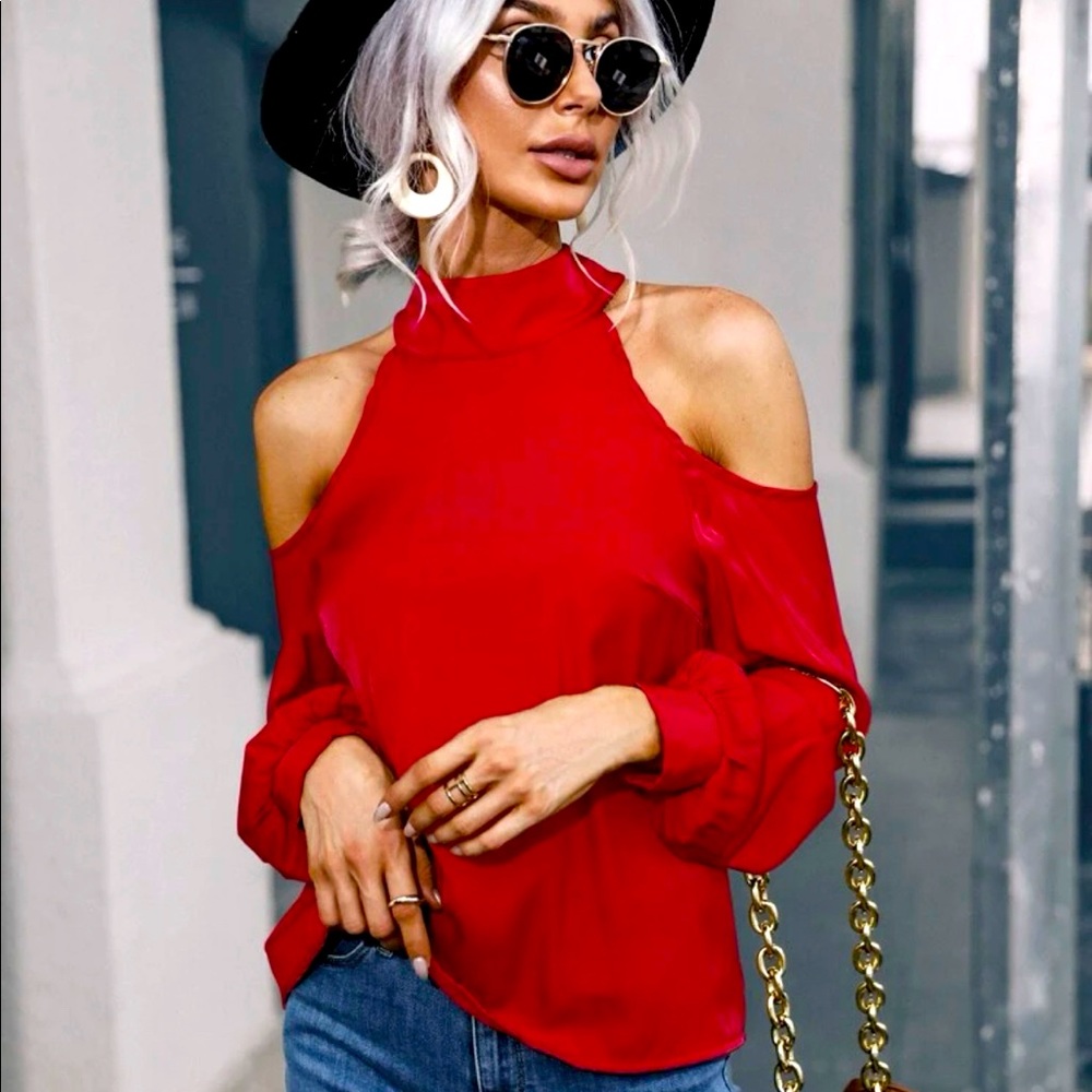 SHEIN Cold Shoulder Blouse